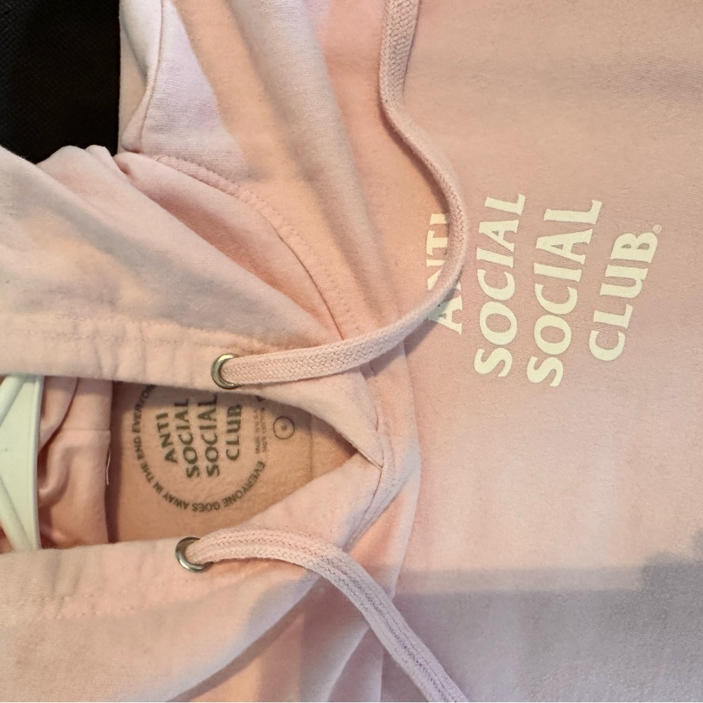 Anti Social Social Club pink hoodie worn once - Picture 3 of 6